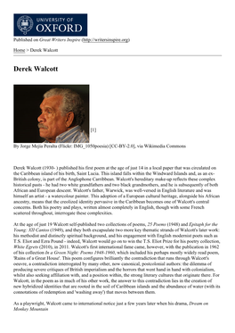 Derek Walcott