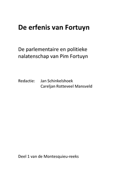 De Erfenis Van Fortuyn