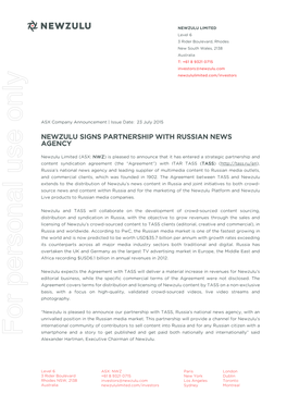 Russian Nnewsews Agency