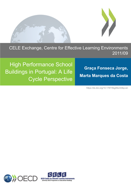 High Performance School Buildings in Portugal: a Life Cycle Perspective