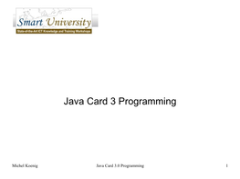 Java Card 3 Programming