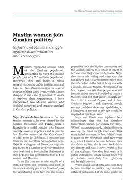 Muslim Women Join Catalan Politics by Cristina Sala