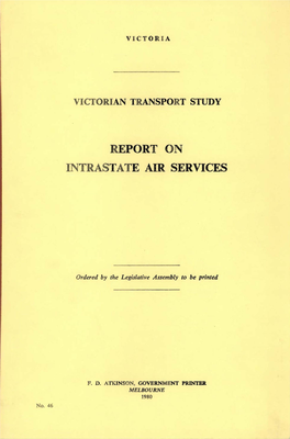 Report on Intrastate Air Services