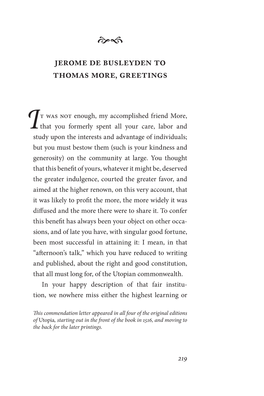 Jerome De Busleyden to Thomas More, Greetings