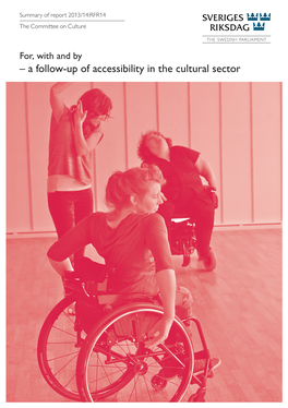 – a Follow-Up of Accessibility in the Cultural Sector 2 | Summary of Report 2013/14:RFR14