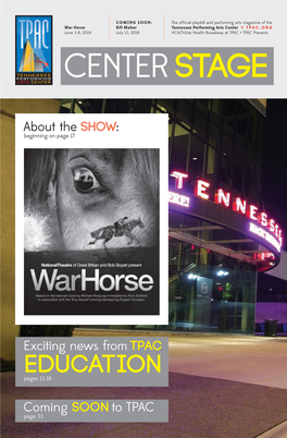 War Horse Bill Maher Tennessee Performing Arts Center » TPAC