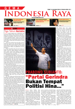 Prabowo Subianto: Membubung Tinggi, Rakyat Yang Tak Berdaya Semakin Tersingkirkan