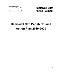 Hemswell Cliff Parish Council Action Plan 2019-2020