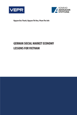 German Social Market Economy Lessons for Vietnam