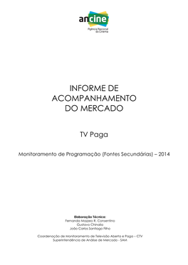 Informe De Acompanhamento Do Mercado