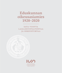 Eduskunnan Oikeusasiamies 1920–2020