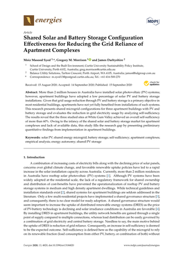 Shared Solar and Battery Storage Configuration Effectiveness for Reducing the Grid Reliance of Apartment Complexes