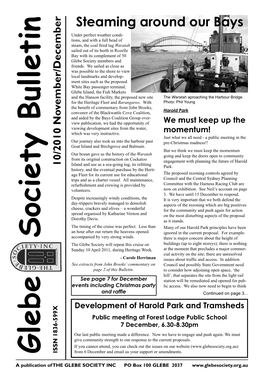 Glebe Society Bulletin 2010 Issue 10