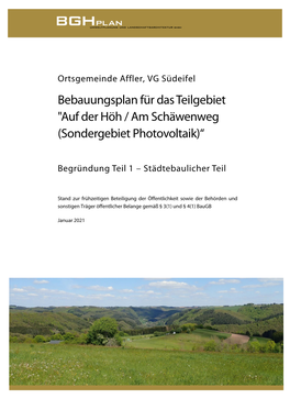 Auf Der Höh / Am Schäwenweg (Sondergebiet Photovoltaik)“