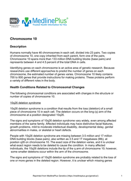 Chromosome 10