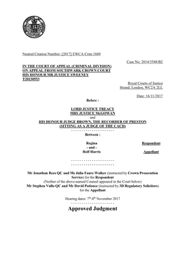 Rolf Harris Judgment