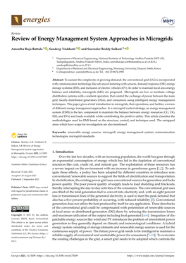 Review of Energy Management System Approaches in Microgrids