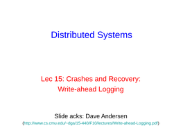 Distributed Systems