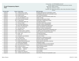 P-Card Transparency Report