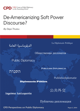 De-Americanizing Soft Power Discourse?