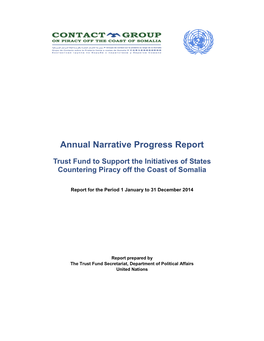 Annual Narrative Progress Report