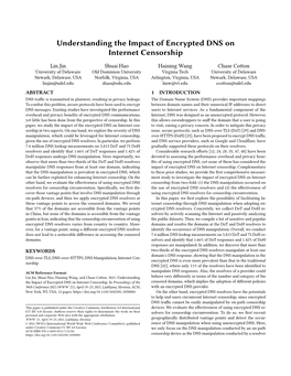 Understanding the Impact of Encrypted DNS on Internet Censorship