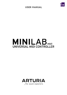 User Manual Minilab Mkii - Introduction 3 2