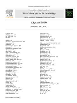 Keyword Index