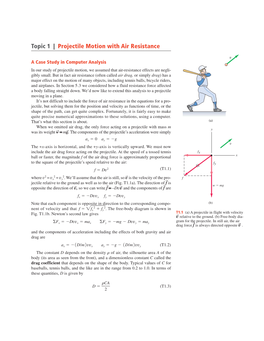 Topic 1 | Projectile Motion with Air Resistance