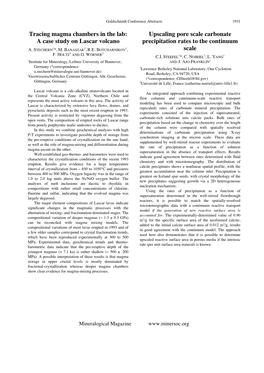 Tracing Magma Chambers in the Lab: a Case Study on Lascar