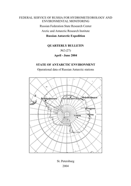 Federal Service of Russia for Hydrometeorology And