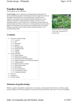 Garden Design - Wikipedia Page 1 of 10