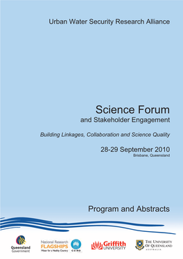 Science Forum and Stakeholder Engagement Booklet