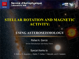 Stellar Rotation and Magnetic Activity