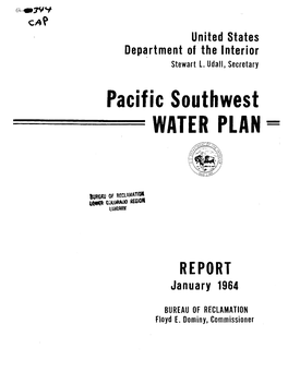 Pacific Southwest Water Plan