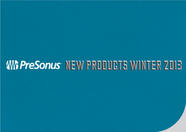 New Products Winter 2013