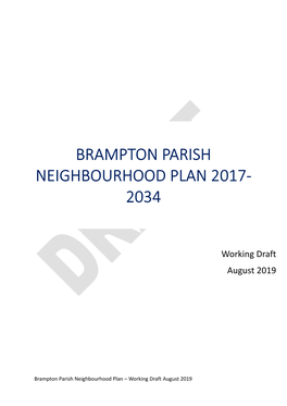 Brampton PARISH Neighbourhood Plan 2017-2034