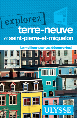 Explorez Terre-Neuve Et Saint-Pierre-Et-Miquelon Comprend Un Index