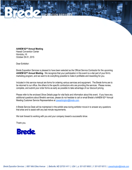 AANEM 62Nd Annual Meeting Hawaii Convention Center Honolulu, HI October 29-31, 2015