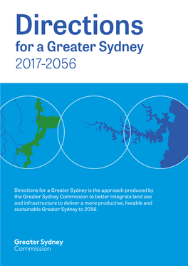 Directions for a Greater Sydney 2017-2056