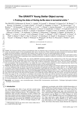 Arxiv:1911.00611V1 [Astro-Ph.SR] 1 Nov 2019 2015)