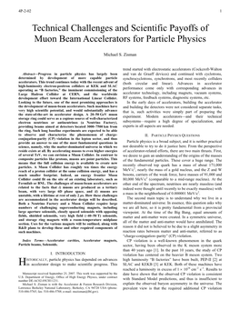 Technical Challenges and Scientific Payoffs of Muon Beam Accelerators for Particle Physics