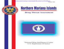 Northern Mariana Islands Drug Threat Assessment