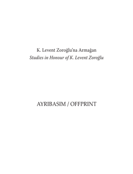 Ayribasim / Offprint