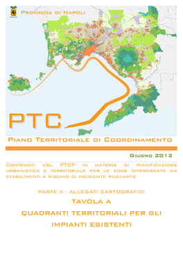 Tavola a Quadranti Territoriali Per Gli Impianti Esistenti 4