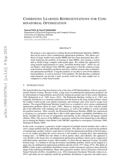 Combining Learned Representations for Combinatorial Optimization