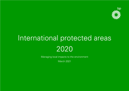 International Protected Areas 2020