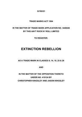 Extinction Rebellion