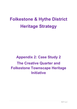 Folkestone & Hythe District Heritage Strategy