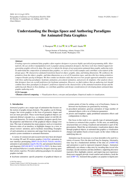 Understanding Animated Data Graphics Nalism for Narrative Purposes